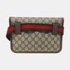 [Pre-Owned] Neo Vintage Series Gold Foil Logo Monogram Tiger Head Decorative Striped Shoulder Strap Canvas And Leather Messenger B - Very Good #ZDNDW9