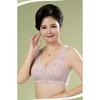 Plus Size Wire Free Front Closure Vest Style Bra For Middle Aged Women