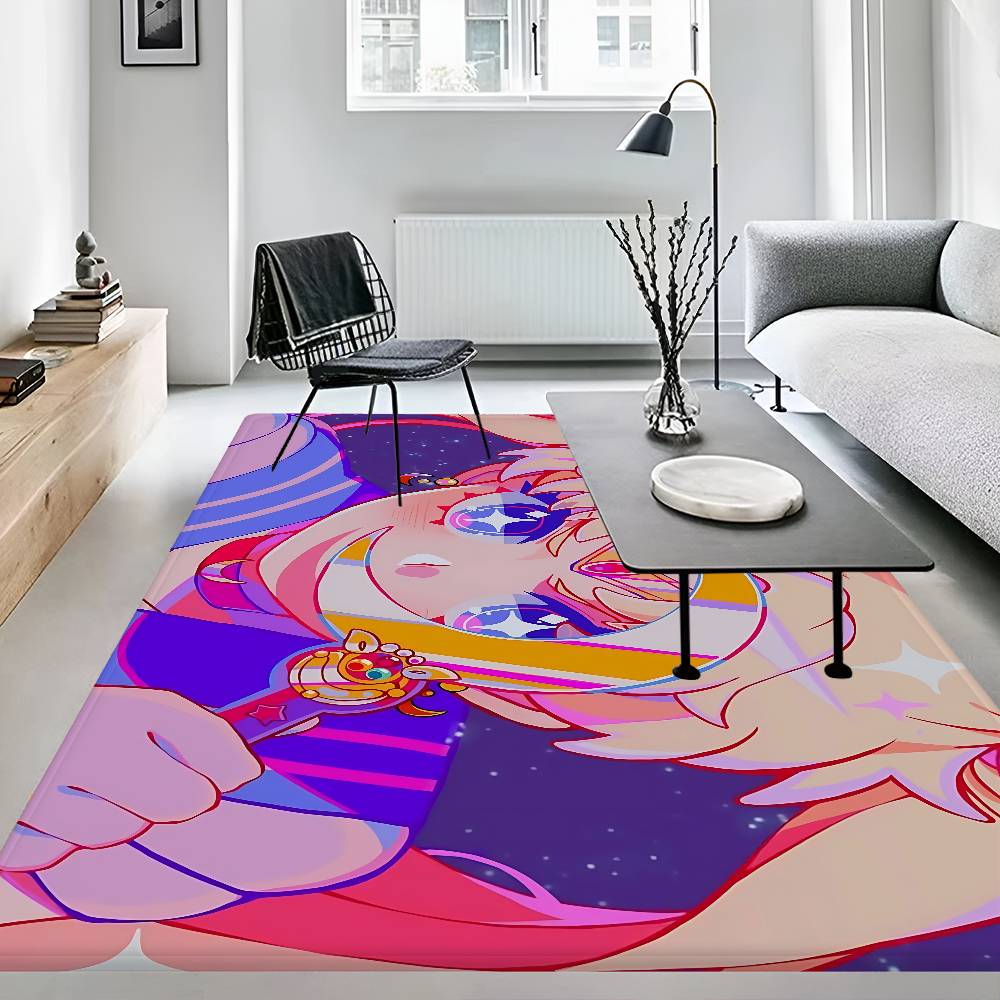 Anime R-Role S-Sailor M-Moon Kitchen Mat Kids Room Bedroom Decoration Balcony Anti-Slip Doormat Living Room Alfombra