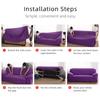 Spandex Sofa Covers For Living Room Printing Elastic Couch Cover Slipcovers Armchair Furniture Protector 1 /2 /3 /4 -Seater