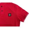 Stone Island Logo Pullover Short Sleeve Polo Shirt Men polo shirts Red 80152SC18-V0010