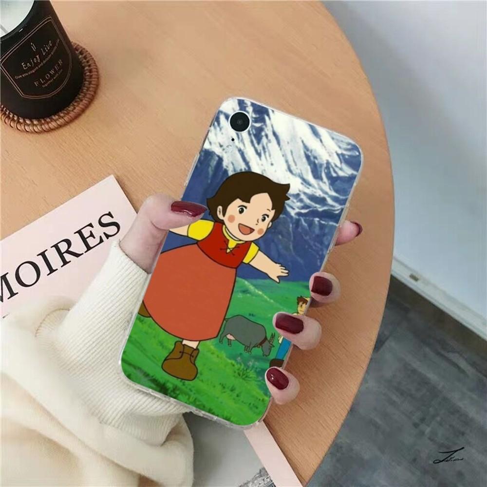 Cute Heidi Phone Case for iPhone 15 8 7 6 6S Plus X SE 2020 XR XS 14 11 12 13 Mini Pro Max Mobile Case