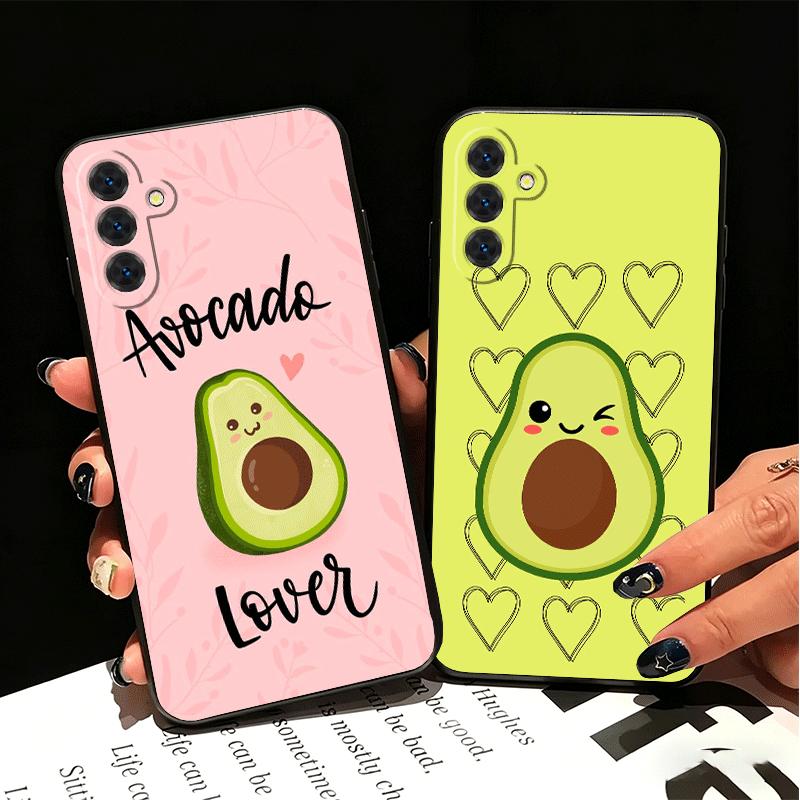 Cartoon Cute Avocado Soft Phone Case for Samsung A17 A37 A57 A16 A26 A36 A56 A15 A25 A35 A55 A14 A24 A34 A54 A13 A23 A33 A53 A52