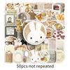 50 Oat Latte Ins Style Graffiti Stickers Korean Small Fresh Dessert Decorative Water Cup Mobile Phone Case DIY Stickers