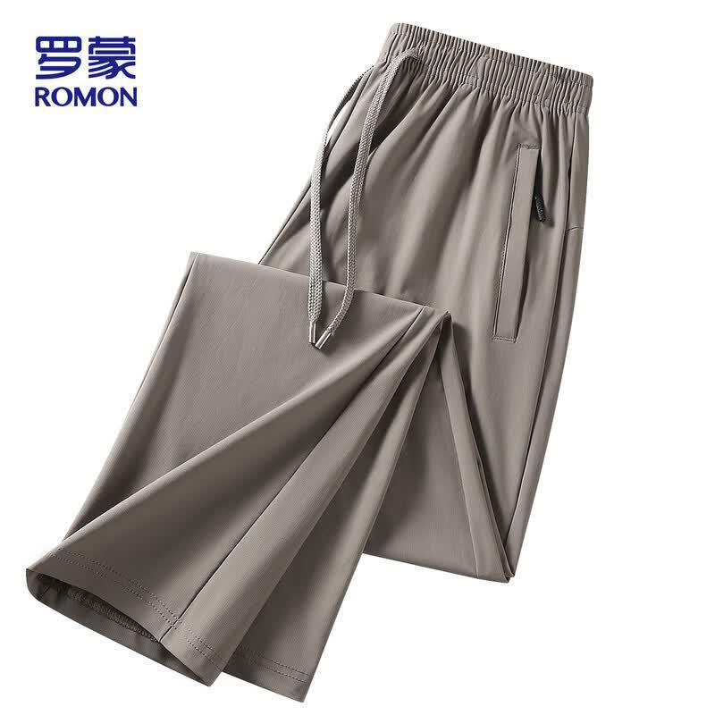 ROMON Men's Ice Silk Quick-Dry Casual Pants