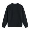 Li Ning Sports Lifestyle Series Round Neck Solid Color Fleece Warm Pullover Sweatshirt Men sweatshirt Black AWDU885-2