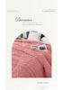 Multi-Functional Plush Jacquard Coral Fleece Blanket - Solid Color, Customizable for Office or Home Use