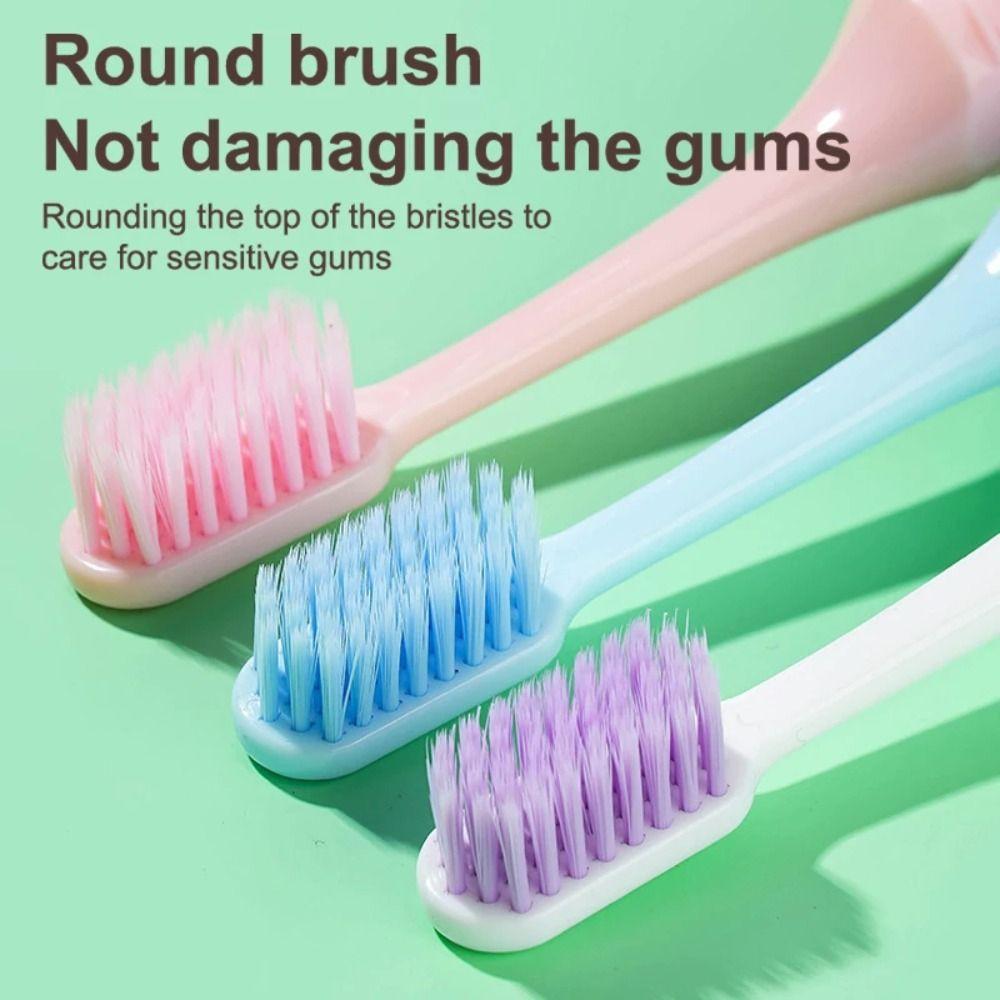 3Pcs Portable Travel Toothbrush Foldable Adult Toothbrush  for Adult Business Travel