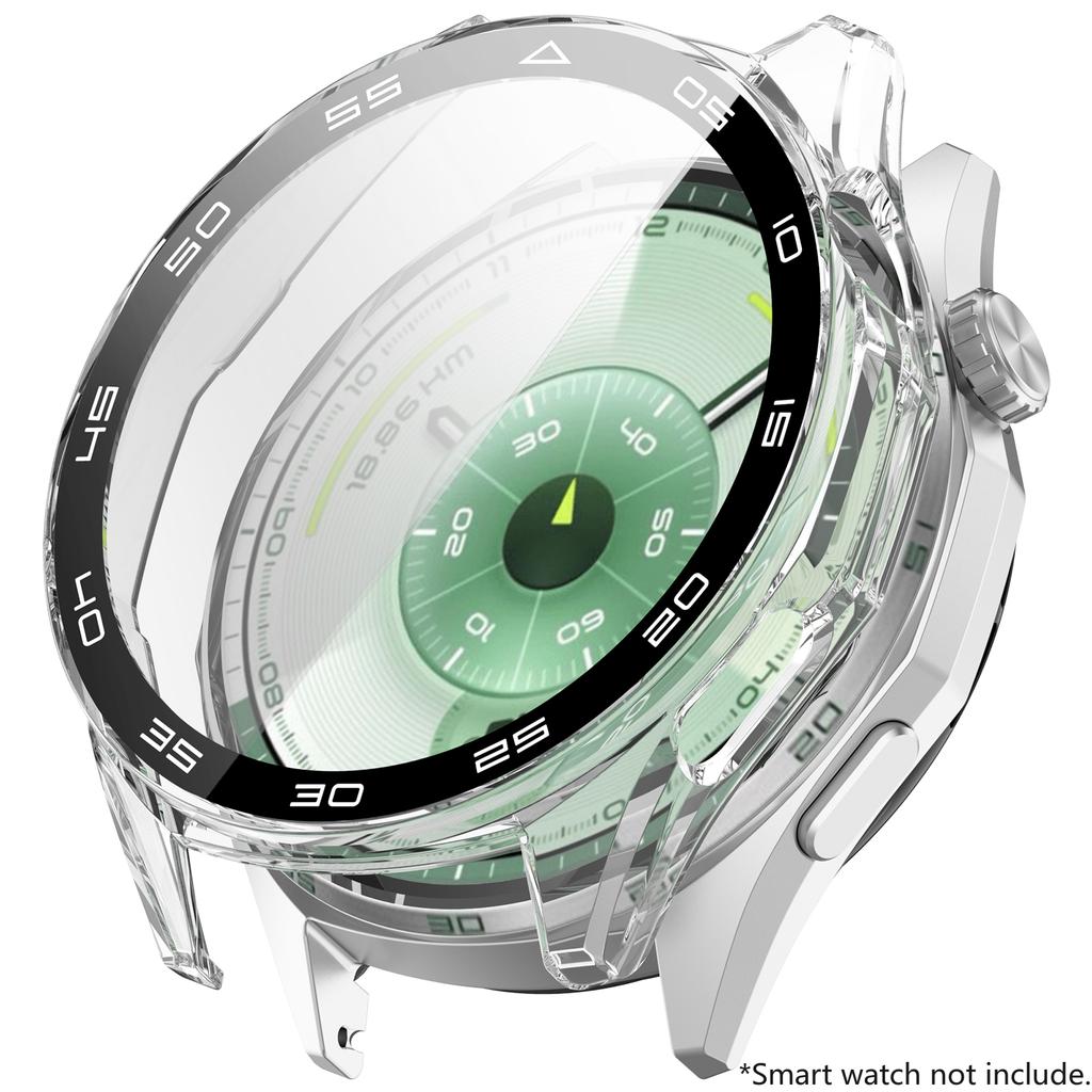 PC+Tempered Glass Case for Huawei Watch GT6 46mm Full Cover Screen Protector Bumper for Watch GT6 41mm Protective Accessores
