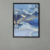 Customized DIY Frame Kit Gold Black Metal Aluminum Outer Frame and Wooden Inner Frame for Canvas Painting Gallery Home Decor