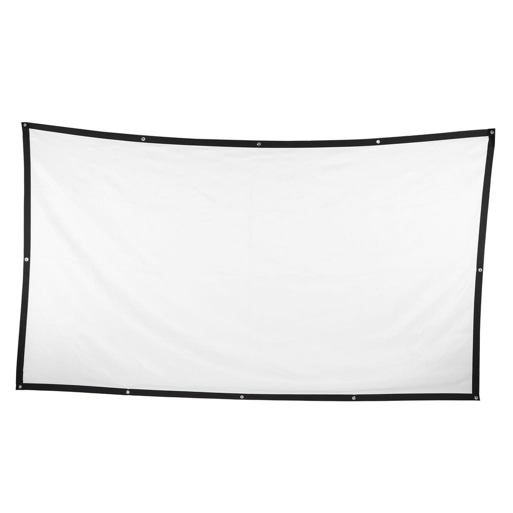 Outdoor Movie Screen 120 In Foldable Anti‑Crease 16:9 HD Portable Curtain for Home Theater