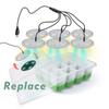 LED Grow Light Seedling Starter Tray Kit with Transparent Cover Indoor Garden Greenhouse Flower Plants Nursery Germination Box