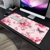 Mouse Pad with Beautiful Roses  Butterflies HD Printed Desk Mat NonSlip Rubber Base Multifunctional Keyboard