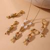 Elegant Pearls Fish Pendant Necklace In Silver Or Gold For Daily Wear And Gift Giving