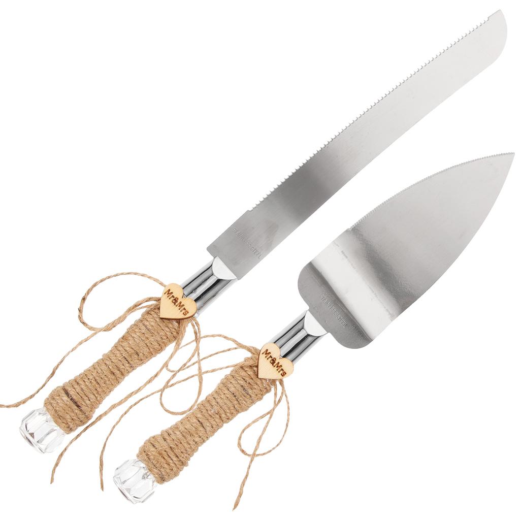 Set Spatole per Torta 2 Pezzi Oro Servitori per Torta e Pasticceria Decorazioni Matrimonio Utili Taglierini
