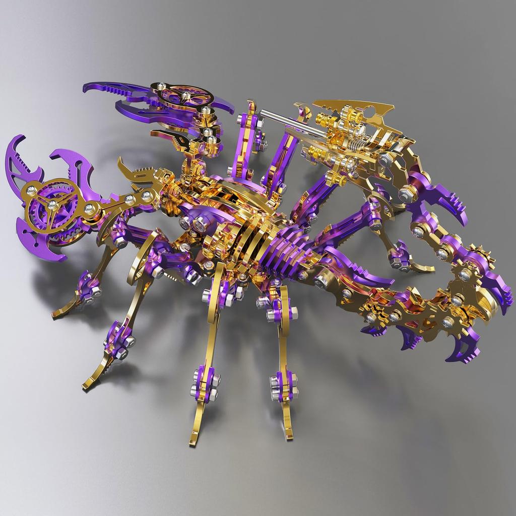 QUXOZHLU 3D Metal 3D Puzzle for 3D Metal Model Kit of Scorpion Puzzle, Adults,