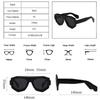 New Trend Irregular Square Women Sunglasses Men Outdoor Fashionable UV400 Shades Retro Oversized Sports Sun Glasses Eyewear