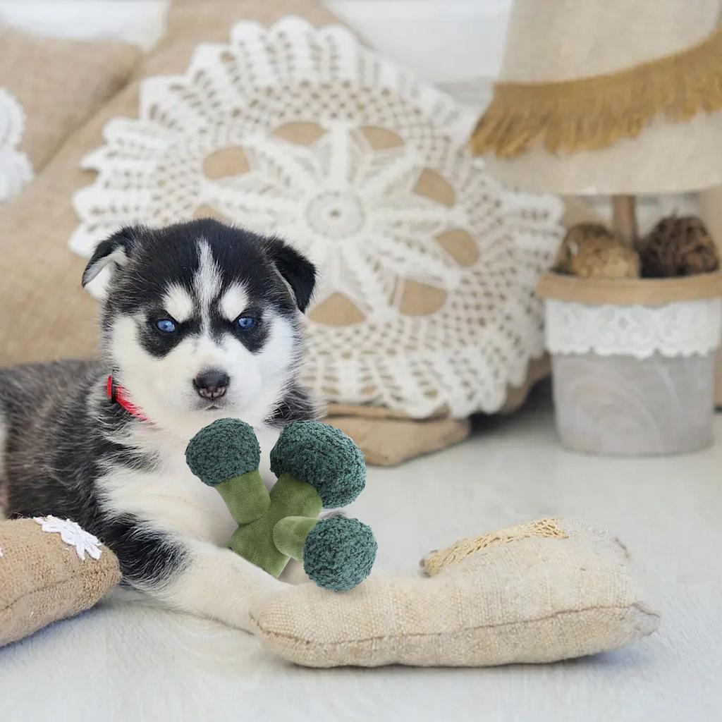 Pet Plush Toys Resistant, Pet Stuffed Plush Toys Soothe Pet Separation Anxiety, Pet Teething Chew Toys, Interactive - Organic Kick Toys Reduce Bored