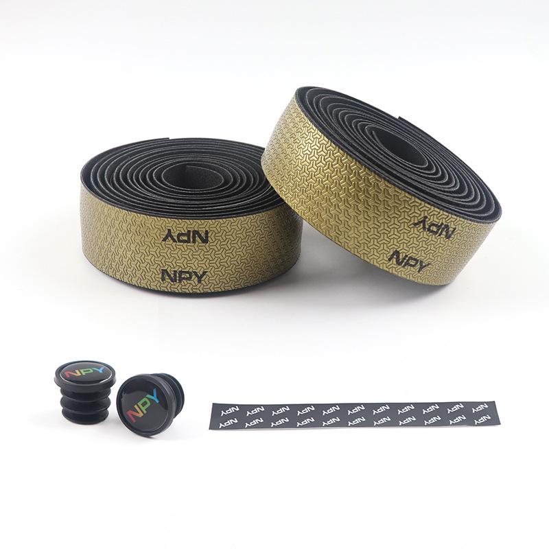 Russian Tetris Print Road Bike Handlebar Tape - Non-Slip, Comfortable, Sweat-Absorbing, Wear-Resistant PU Silicone