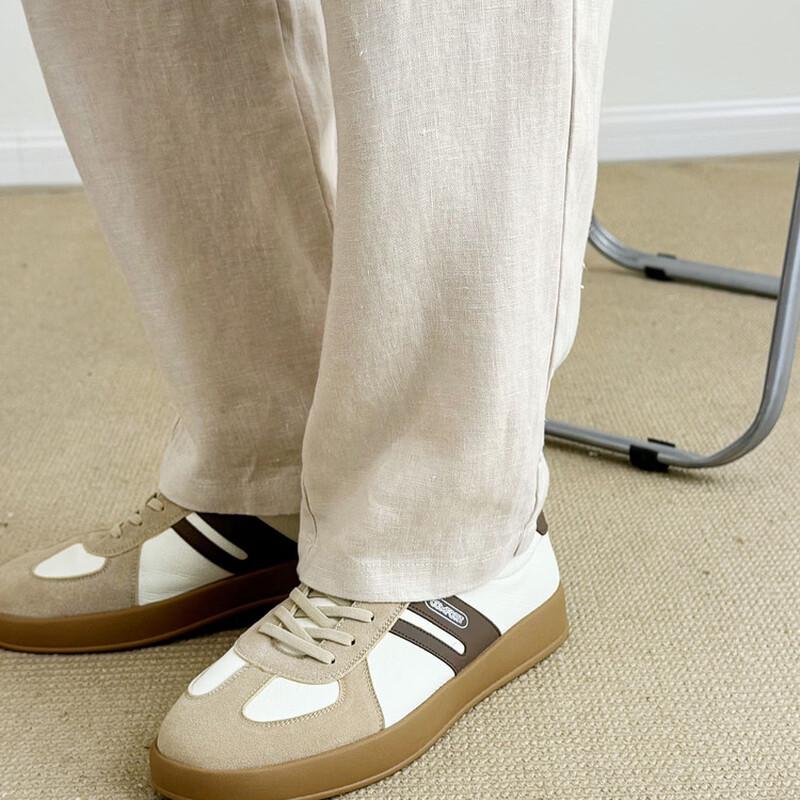 Pantalones Casuales Rectos 100% Lino para Hombre