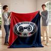 Columbus Blue Jackets Cannon Logo Print Blanket Soft and Cozy Perfect for the Living Room Bed Sofa or a Nap,gift