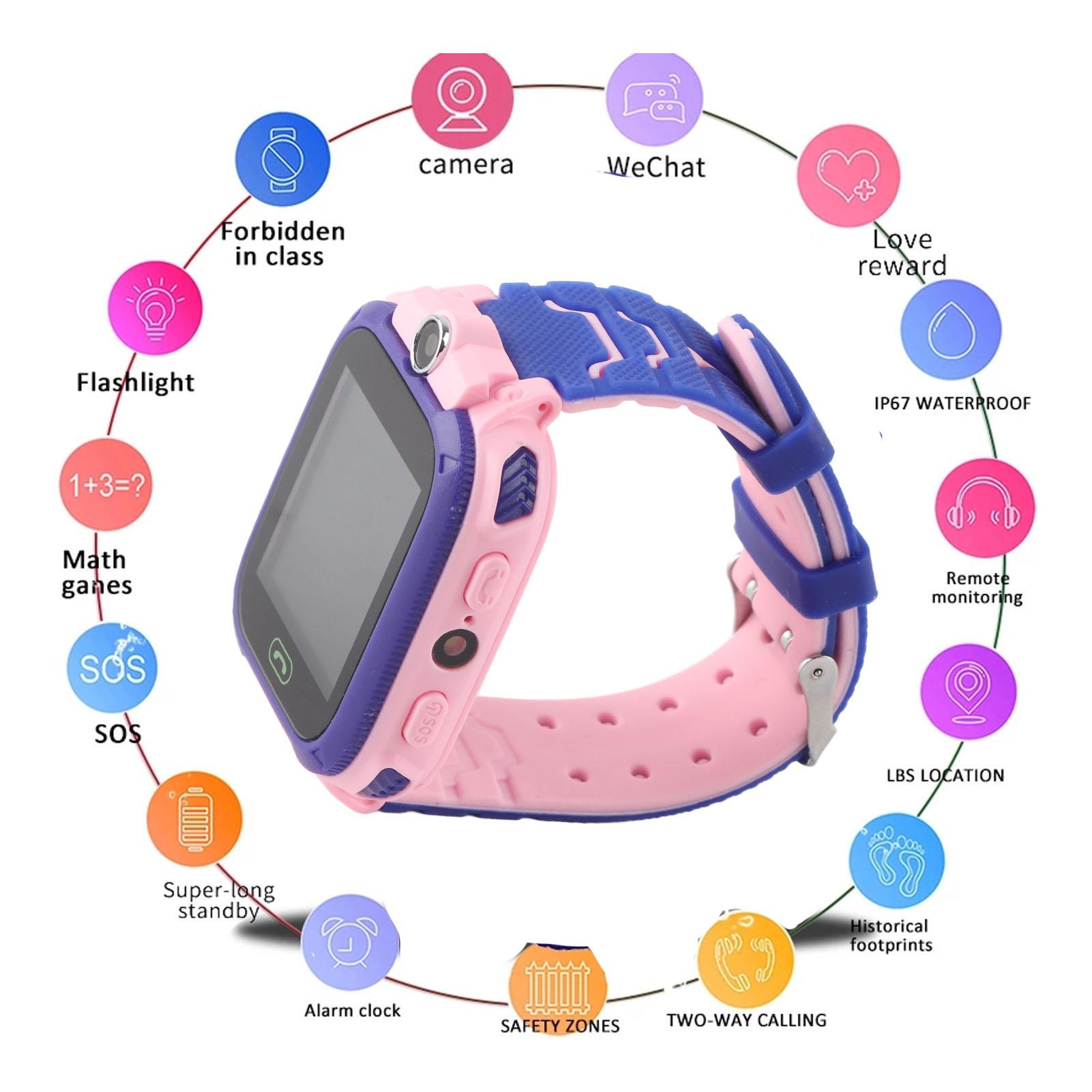 

2G Детские умные часы LBS позиционирование Поддержка детских телефонных часов SOS Оповещение Фотосъемка Игровой режим Класс Удаленное выключение