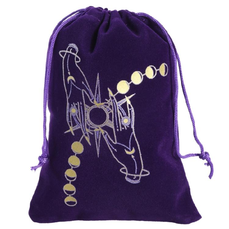 Würfel Zugbeutel Schmuckbeutel Organizer Tarot Orakelkarten Aufbewahrungstasche Reise Geschenktasche Hexerei Zubehör