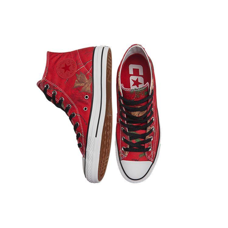 Converse Chuck Taylor All Star Pro High Top Canvas Shoes Unisex Sneakers Red Leaf 169483C
