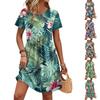 Dresses For Women Short Sleeve O Neck Casual Dresses Waist Maternity Dress With Pockets