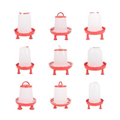 Set durabil de adăpătoare pentru pui pentru păsări de curte Pui Stabil Picioare Plastic Kituri de adăpătoare pentru țarcuri de pui de fermă Set de adăpătoare pentru rațe