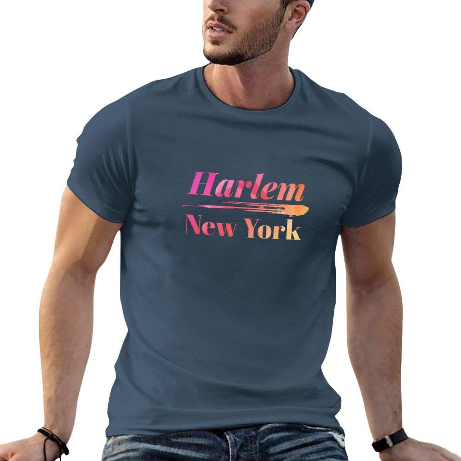 Harlem New York Low Poly TShirt cotton t shirt man cotton t shirts high quality TShirt S