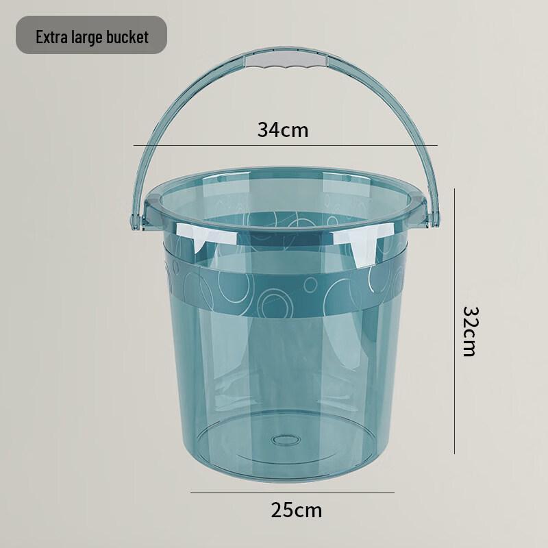 ZISIZ Transparent Portable Plastic Bucket