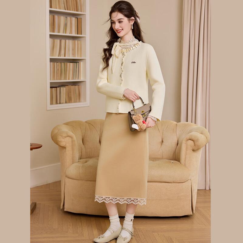 Women's Elegant Beaded Knit Cardigan