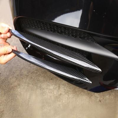 4pcs Carbon Fiber Style Car Front Fog Light Lamp Grille Grill Slats Cover Trim For Mercedes Benz W213 E Class 2016 2017