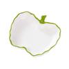 Ceramic Jewelry Dish for Women Small Fruit Shaped Trinket Tray with Ruffle Trim Desktop