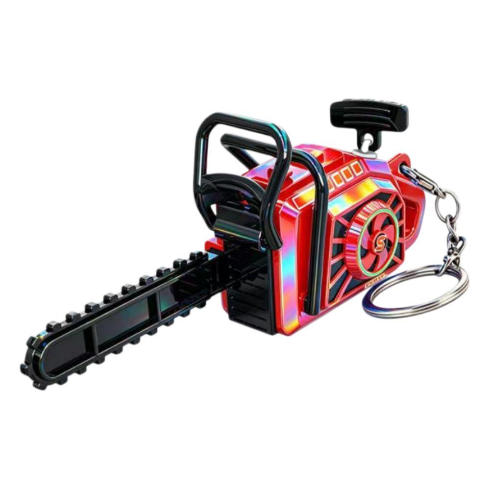 Pull Rope Power Saw Bag Pendant Plastic Logging Saw Toy Gift Toy Key Decor