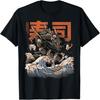 Great Sushi Dragon Japanese Food Kawaii Dragon Anime T-Shirt