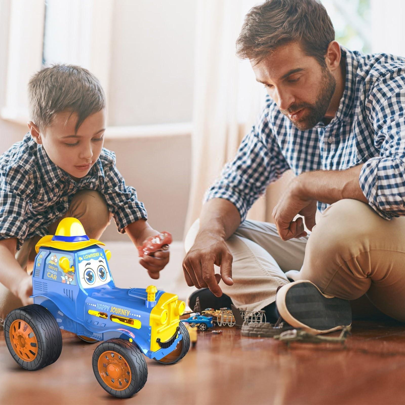 

Прыжки на радиоуправляемой машине, Прыжки на радиоуправляемом тракторе, Вращающаяся на 360° машина с радиоуправляемым управлением, Беспроводная машина с дистанционным управлением для танцев One Size синий