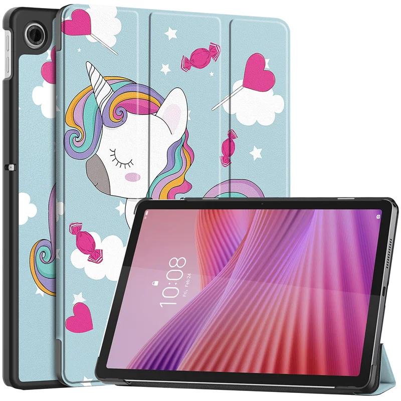 Case For Lenovo Tab 10.1 2025 TB-311FU TB-311XU Tri-Folding Magnet Tablet For Tab K10 2nd 10.1 inch with Auto Wake Sleep