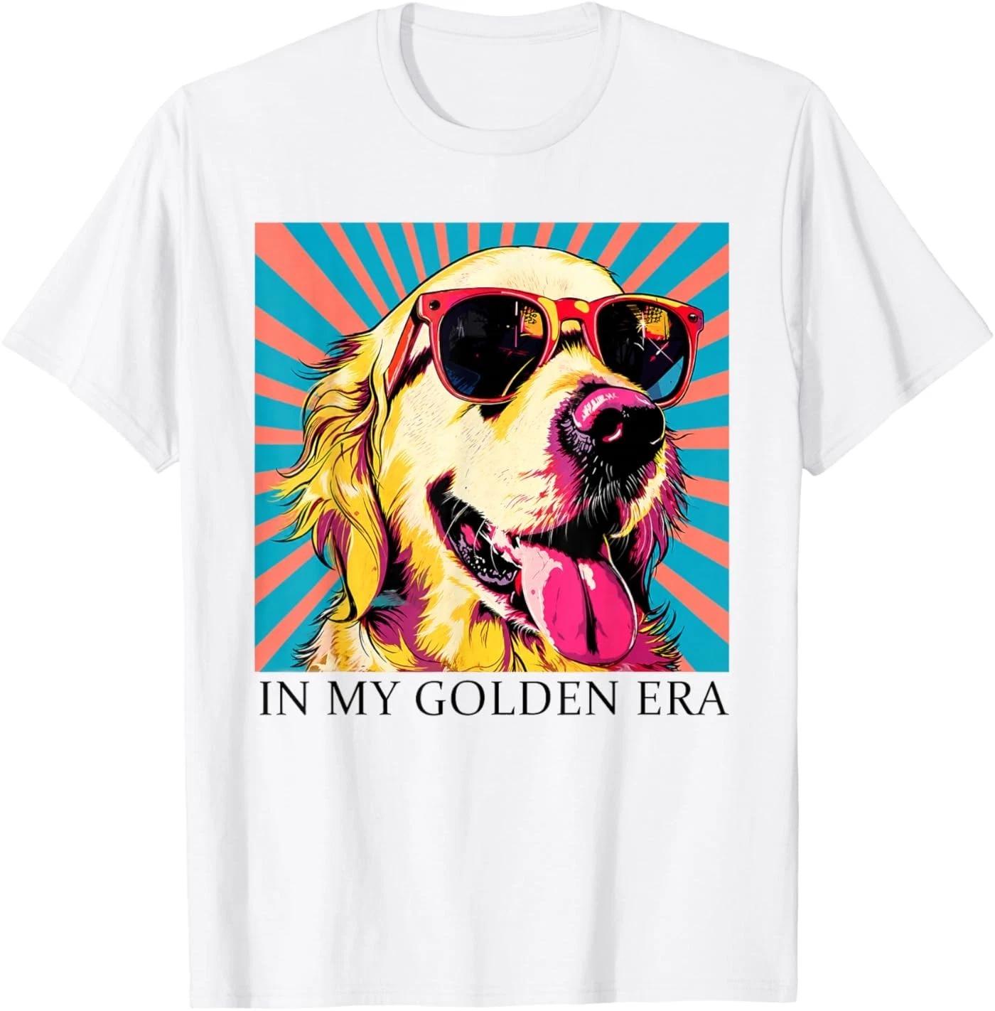 In My Golden Retriever 70s Era Funny Retriever Graphic T-Shirt S