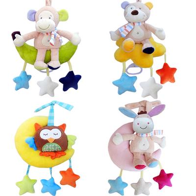 Baby Music Infant Toy for Newborn Plush Bed Hanging Educational Rattle