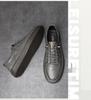 Men's Large Size Leather Casual Sneakers - Spring/Summer Breathable Cowhide with Soft Sole