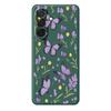 For Samsung Galaxy A36 5G Case Purple Butterflies Pattern Printing Straight Edge TPU Phone Back Cover
