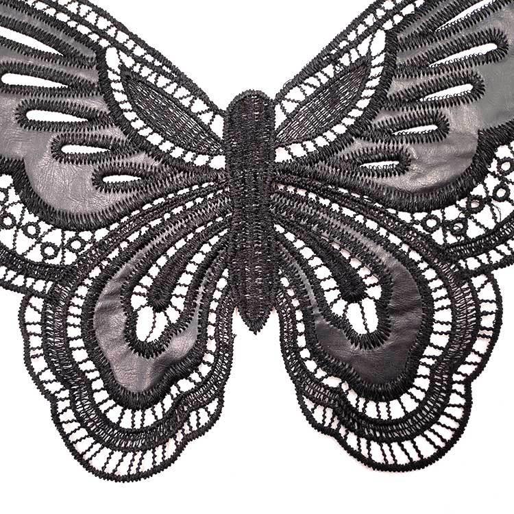 "Water-Soluble Lace Polyester Butterfly Embroidery False Collar"