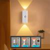 7-Color Gradient Motion Sensor Wall Lights Battery-Powered Magnetic Mounting Smart Wall Lamp Rechargeable Motion Sensor