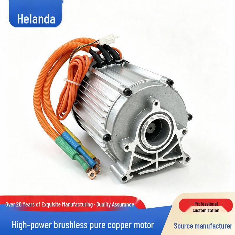 High-Power 60V/72V 3000W Brushless Electric Motor with Pure Copper for 3-4 Wheel Vehicles