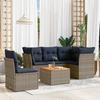 VidaXL Garden Lounge Set with Cushions 6 Pcs, Patio Sofas, Patio Furniture Set, Outdoor Furniture, Grey 3255977