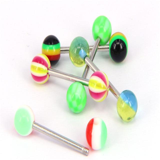 Vente Chaude 110 PCS Bijoux de Corps Piercing Sourcil Nombril Ventre Langue Lèvre Barre Anneau 24 Styles