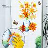 Vinyl Decal Wall Sticker Hot Stamping DIY Bright-colored Self-adhesive Flower Vase Home Decoration