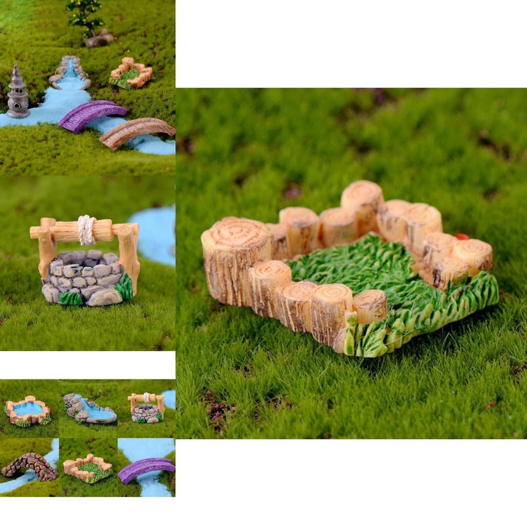 Stunning Garden Diy Fairy Miniature Water Well Bridge Lighthouse Craft Decoration Set For Enchanting Landscapes